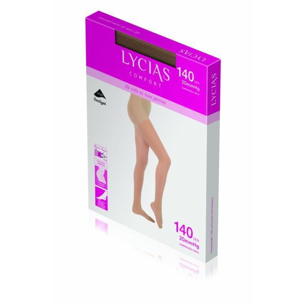Lycias  Comfort Collant_ 140_ Tamanho 5_ Cor Nude