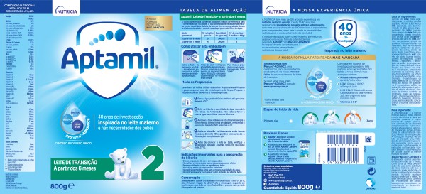 Aptamil 2 Pronutra Advance Leite Transição - 800g