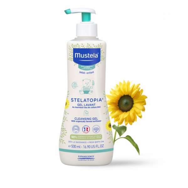 Mustela Bebé Pele Atópica Stelatopia Gel Lavante - 500ml