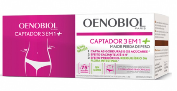 Oenobiol Captador 3 em 1 cápsulas (x60 unidades) DUO