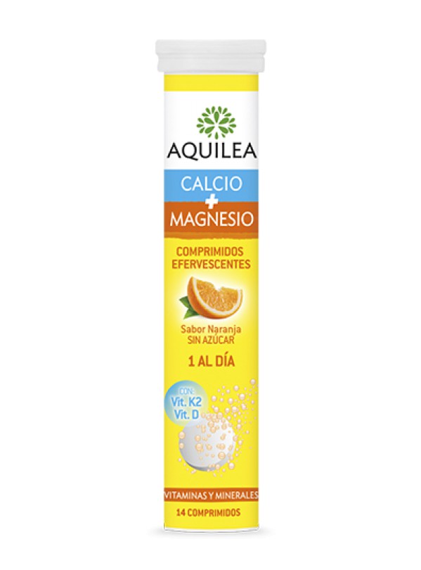 Aquilea cálcio + Magnésio _ Laranja (x14 comprimidos efervescentes)
