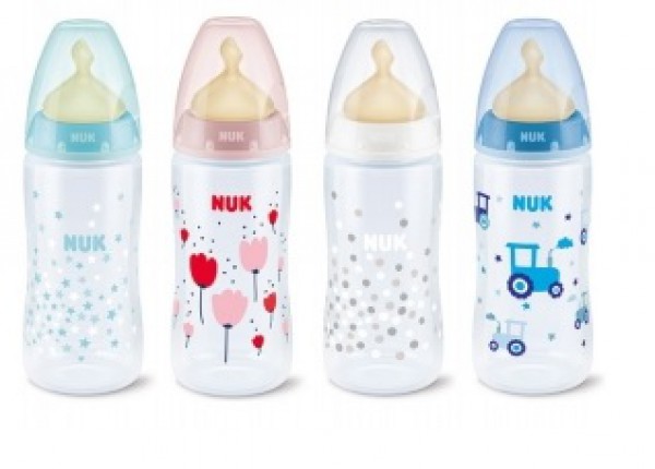 Nuk Biberão First Choice_ Latex_ Indicação Temperatura_6-18meses - 300ml