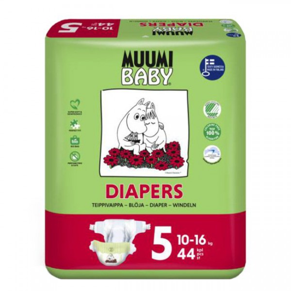 Muumi Baby Fralda_ Tam. 5 _10-16Kg (x44 unidades)