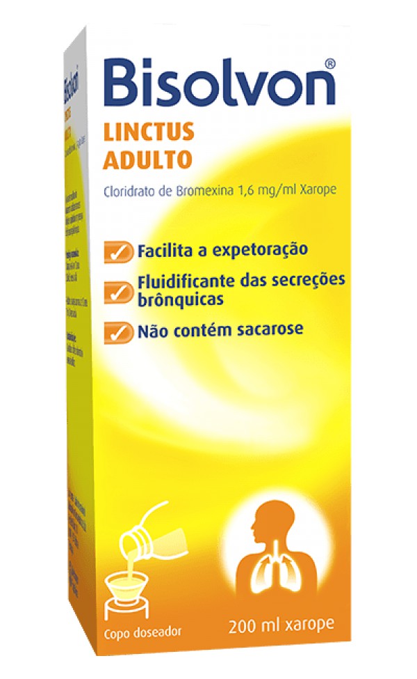 Bisolvon Linctus Adulto, 1,6 mg/mL  xarope chá - 200ml