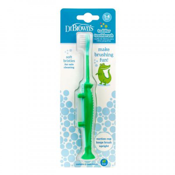 Dr Browns Escova Dentes Crocodilo_ 1-4 Anos