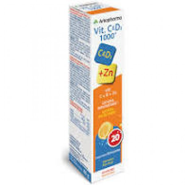 Arkopharma Vitamina C + D + Zinco (x20 comprimidos efervescentes)