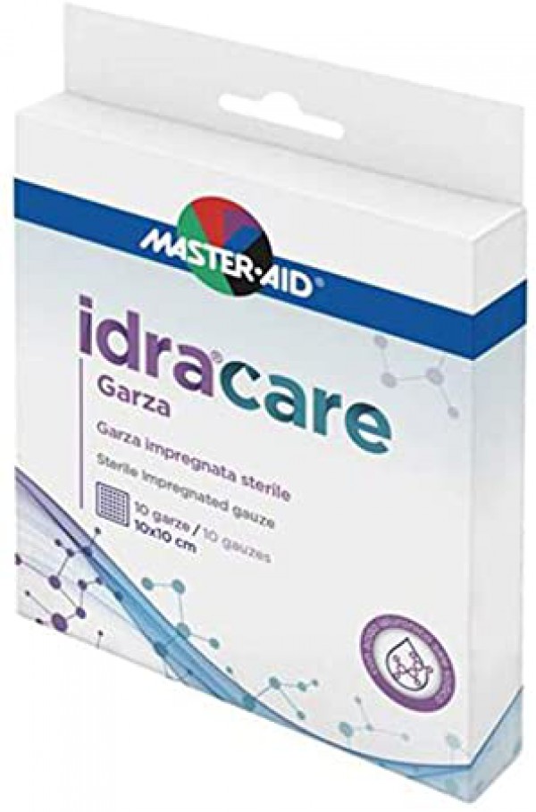 MasterAid Idracare Gaze Queimaduras - 10X10cm (x10 unidades)