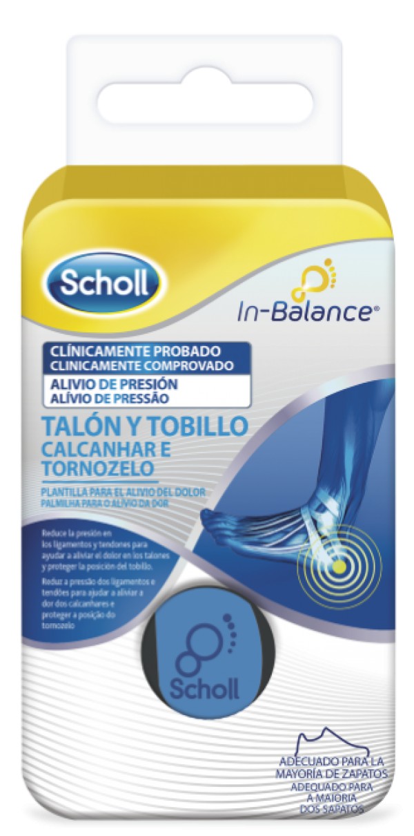 Scholl In Balance Palmilha Calcanhar/Tornozelo_Tam. S (x2 unidades)