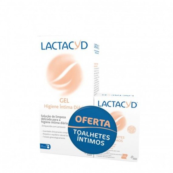 Lactacyd Intimo Emulsão - 400ml + Toalhetes  (x10 unidades) PROMOÇÃO