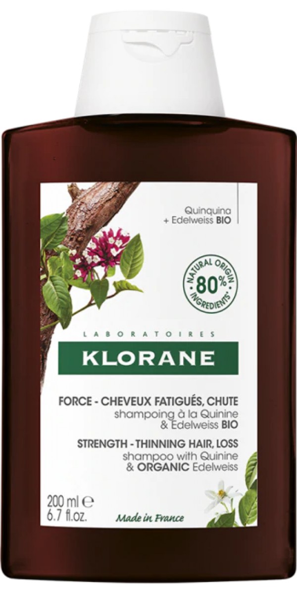 Klorane Capilar Champô Quinina/Edelvaisse BIO - 100ml