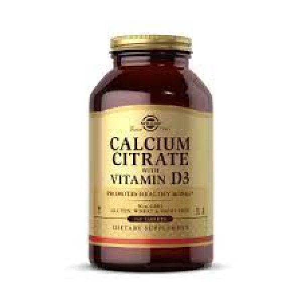 Cálcio citrato & Vitamina D3_ Solgar (x60 comprimidos)