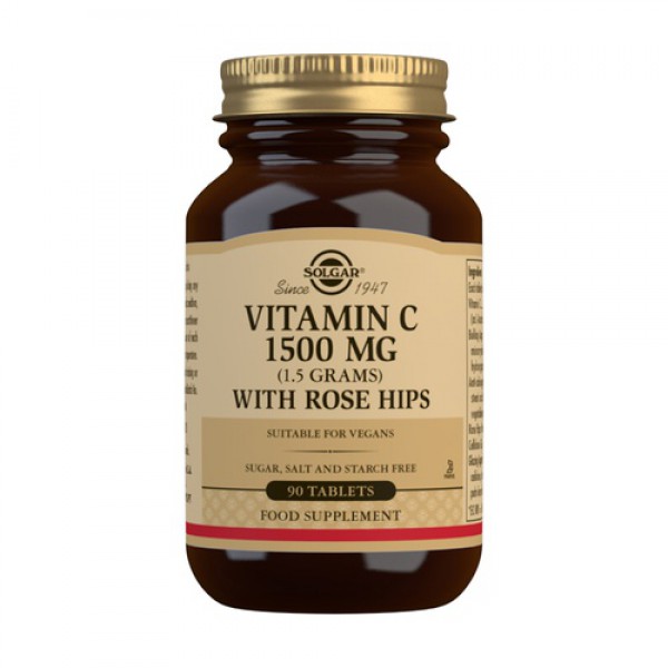 Vitamina C_Solgar - 1500mg (x90 comprimidos)