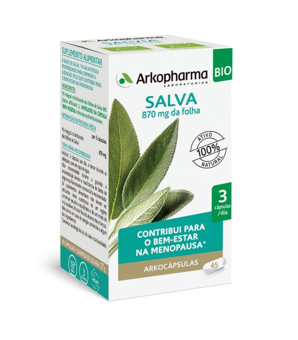 Arkocapsulas Salva BIO (x45 cápsulas) Arkocapsulas Salva BIO (x45 cápsulas)