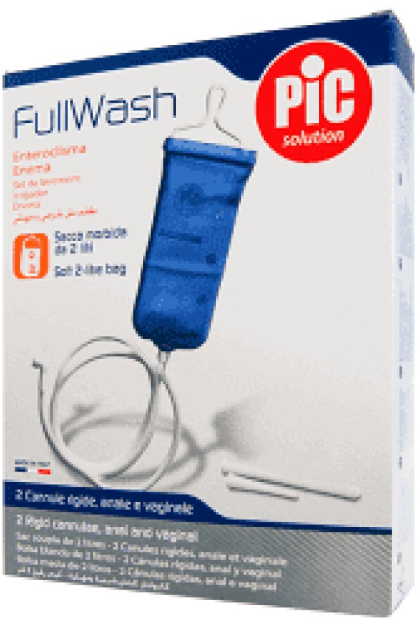 Pic solution FullWash Sistema Lavagem: Bolsa 2L (PVC) + Cânula anal + Cânula vaginal