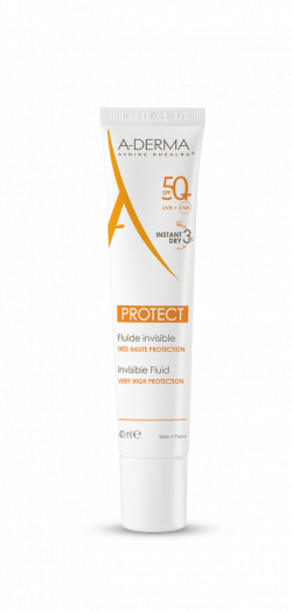 A-Derma Protect Fluído SPF50+ Invisível - 40ml