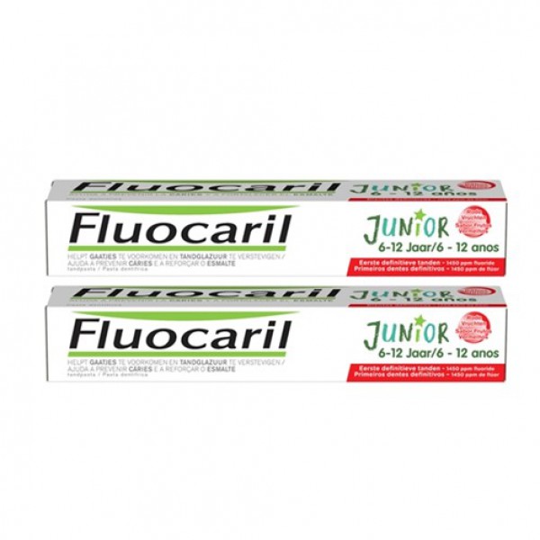 Fluocaril Júnior Gel Dentífrico_6-12 Anos_ Frutos Vermelhos - 75ml (DUO)