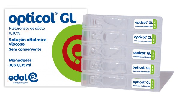 Opticol GL Solução Oftálmica 0,30% - 0,35ml (x30 unidades)