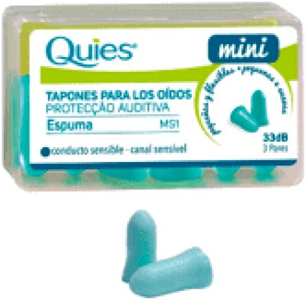 Quies Mini Tampão Oto Espuma_ 3 Pares