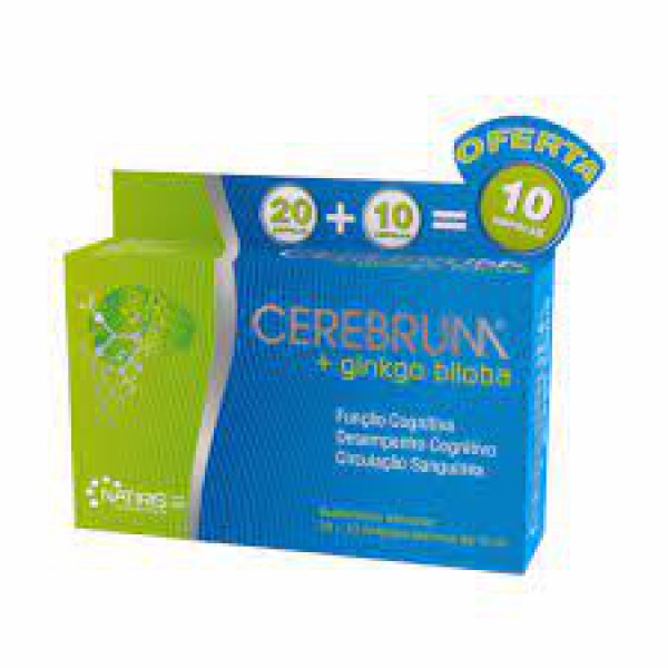 Cerebrum + gingko biloba Monodoses - 10ml (x20 ampolas) +  10 ampolas (Oferta)