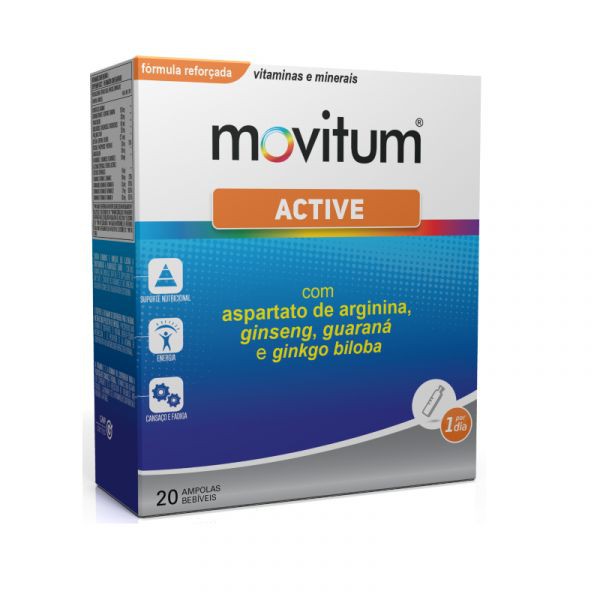 Movitum Active (x20 ampolas bebiveis) Movitum Active (x20 ampolas bebiveis)