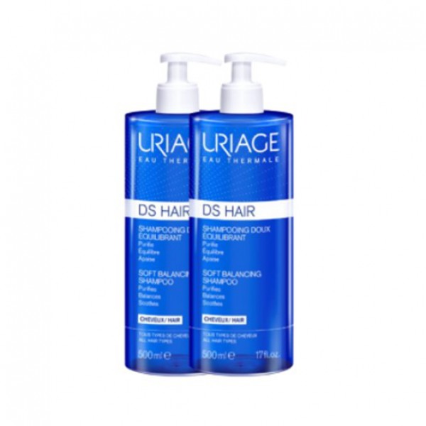 Uriage D.S. Hair Champô suave equilibrante - 500ml (DUO c/ Preço especial)