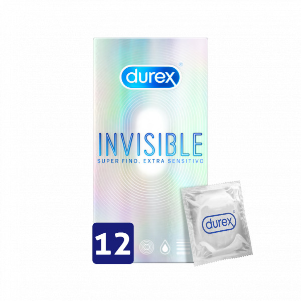 Durex Invisible Extra Lubrificante (x12 preservativos)