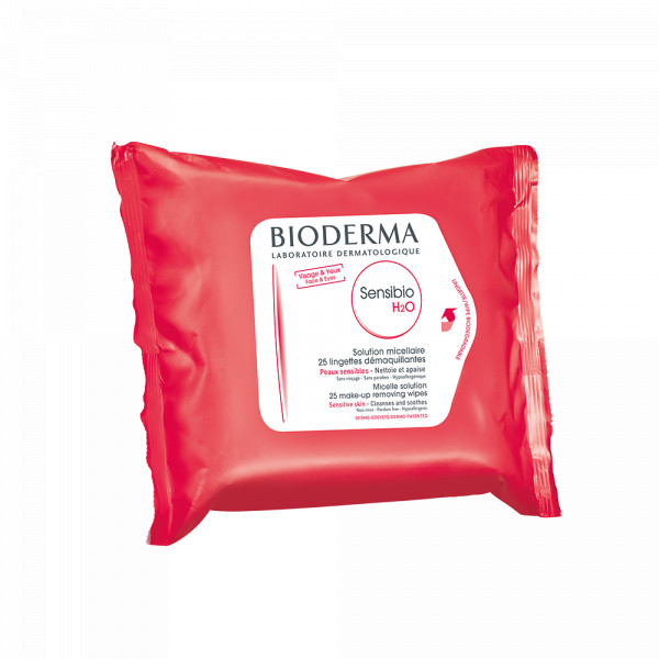 Sensibio Bioderma H2O Desmaquilhante Toalhetes (x25 unidades)