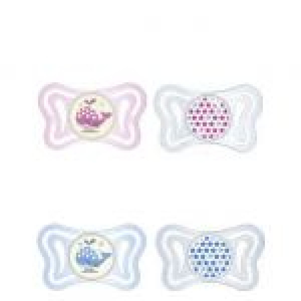 Chicco Chupeta Physio Light Luminosa Silicone_ 2-6meses ( x 2unidades)