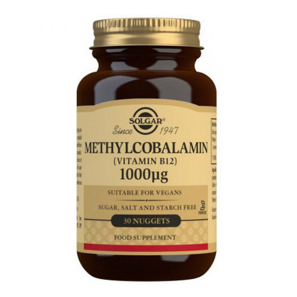Metilcobalamina (vit. B12) _Solgar - 1000ug (x30 comprimidos)