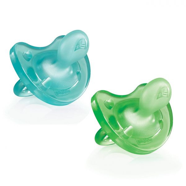 Chicco Chupeta Physio Soft_Silicone_ Boy_12M (x2 unidades)