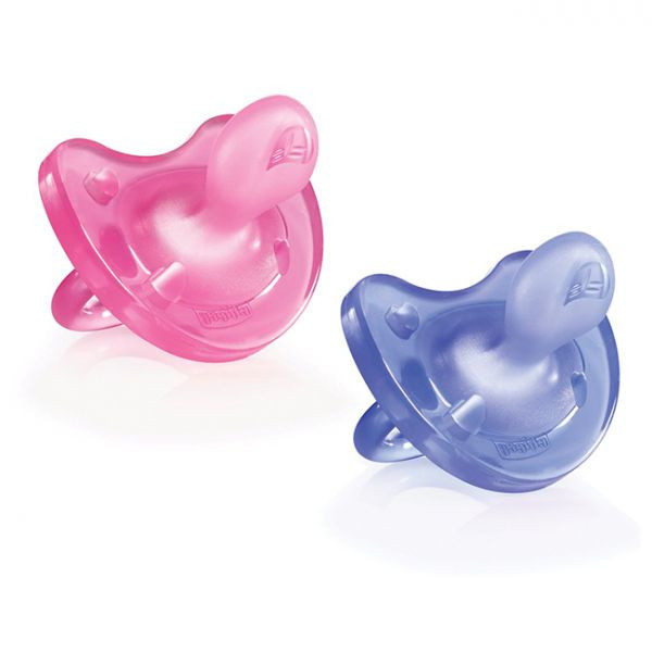 Chicco Chupeta Physip Soft_Silicone_ Girl_6-16M (x2 unidades)