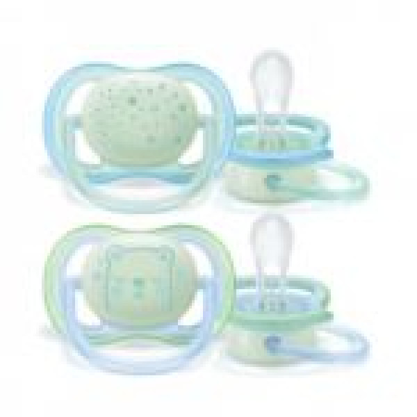 Philips Avent Chupeta_Ultra Air_ Night_0-6M_Boy (x2 unidades)