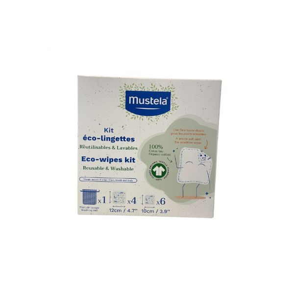 Mustela Bebé Toalhetes Eco Reutilizáveis Kit (x10 unidades)