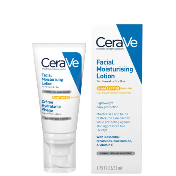 Cerave Loção Facial AM SPF50 - 52ml