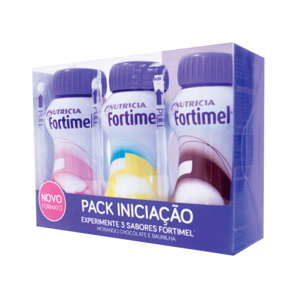 Fortimel Pack Iniciação Morango/Chocolate/Baunilha - 200Ml (x3 unidades)