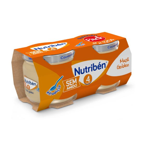 Nutriben Boião 4 Maçã Golden - 120g (x2 unidades)