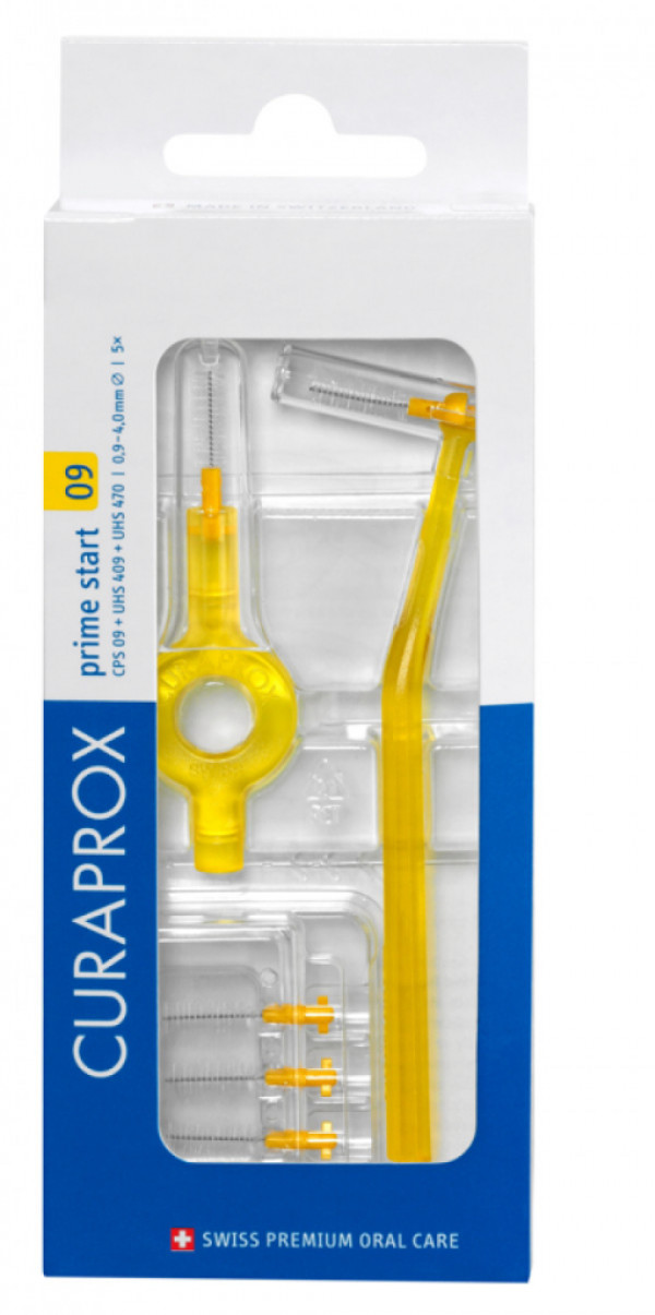 Curaprox Prime Plus Handy Kit Escovilhão interdental CPS 09 com Cabo UHS 409 (x 5unidades)