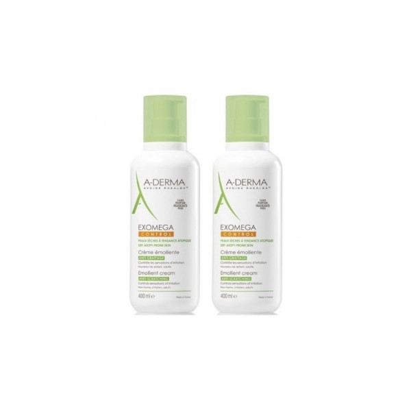 A-Derma Exomega Control Creme Emoliente - 400ml (Pack Duplo)