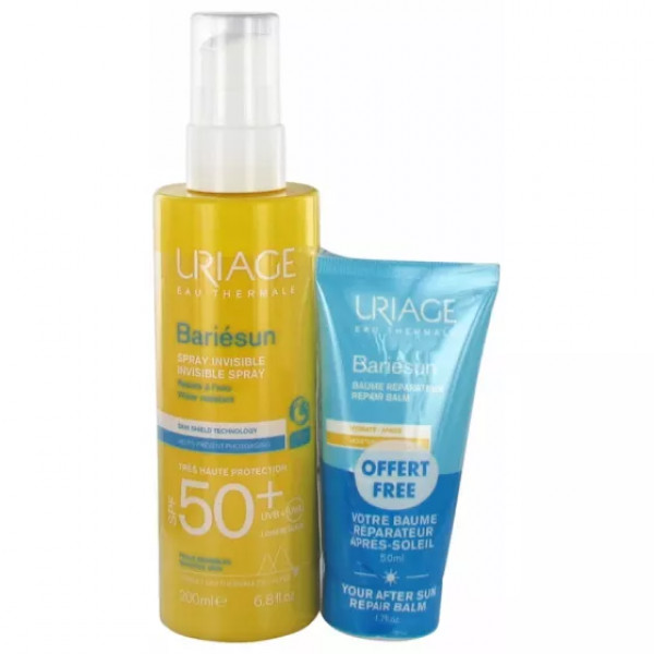 Uriage Bariésun Spray SPF50+ - 200ml + Oferta de Bálsamo reparador pós-solar - 50ml