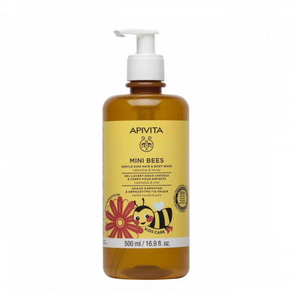Apivita Gentle Kids Cabelo/Corpo - 500ml
