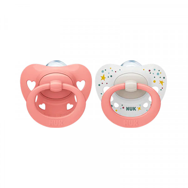 Nuk Family Love Chupeta Silicone_ Tam.1_ 0-6M (x2unidades)