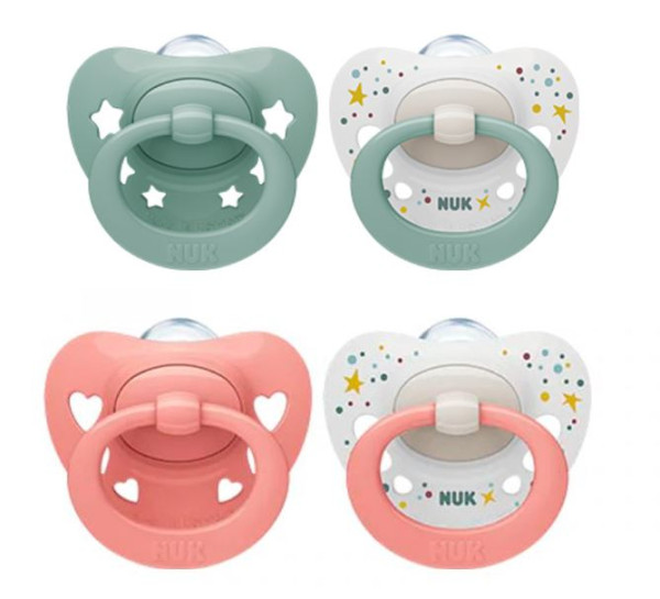 Nuk Family Love Chupeta Silicone_ Tam. 2_ 6-18M (x2 unidades)