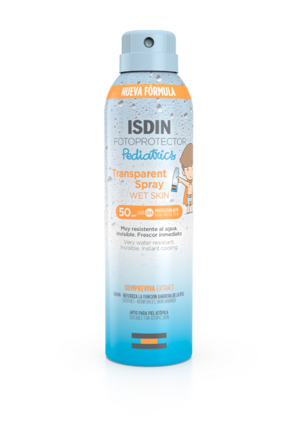 Fotoprotector Isdin Pediatrics Transparent Spray Wet Skin SPF50 - 250ml