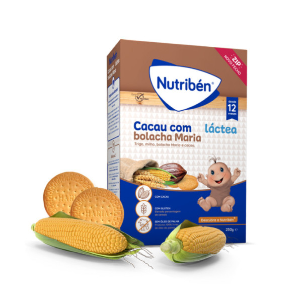 Nutriben Farinhas Cacau Bolacha Maria_ Láctea - 250g