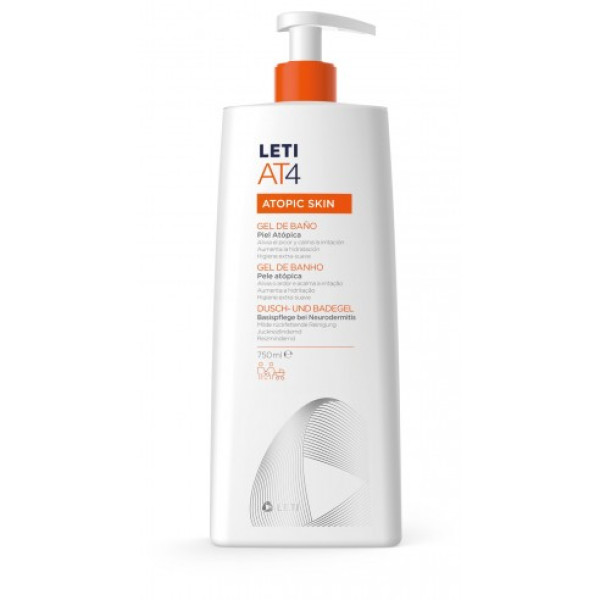 Letiat4 Gel Banho Pele Atópica - 750ml (Preço Especial)