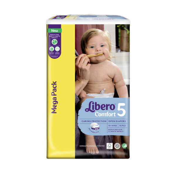 Libero Comfort_Tamanho 5_ 10-14Kg (x76 fraldas)