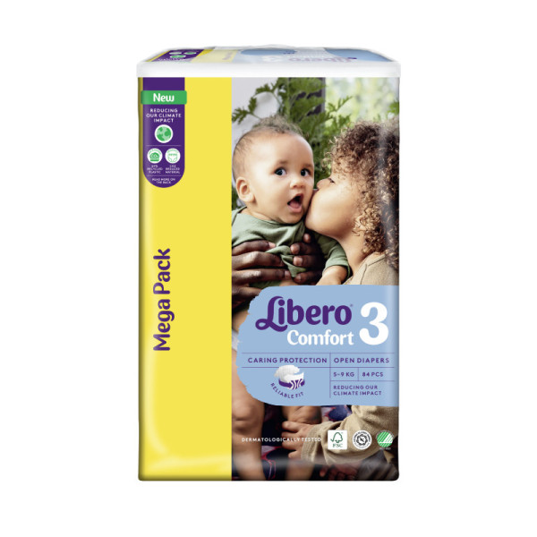 Libero Comfort_Tamanho 3_ 5-9Kg (x84 fraldas)