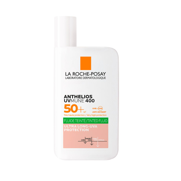 La Roche-Posay Anthelios UVMune_ Pele Oleosa_ Fluído Teinté SPF50+ - 50Ml