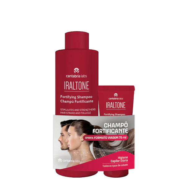 Iraltone Champô Fortificante - 400ml + Oferta - 75Ml