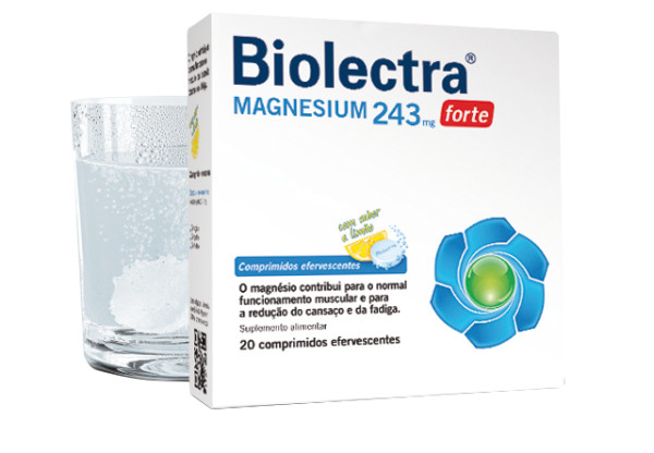 Biolectra Magnésio Forte_ Limão (x 20 comprimidos efervescentes)